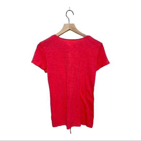 Velvet Pink Cotton Short Sleeves Casual Top Size S - Picture 2 of 8